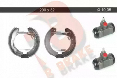 R BRAKE 79rbkt0082 -  Комплект тормозных колодок